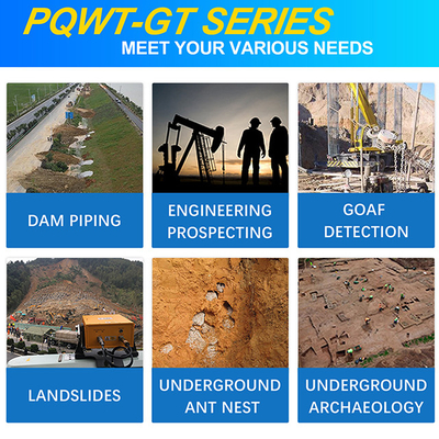 PQWT-GT1500A analyse automatique multicanal équipement de détection d'eau à longue portée détecteur d'eau souterraine profonde