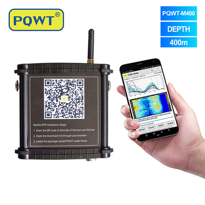 PQWT M400 Détecteur mobile d'eau souterraine détecteur souterrain 400m détecter l'eau de forage dans le téléphone