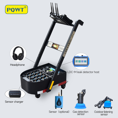 Installation sanitaire ultrasonique du détecteur de fuite de conduite d'eau de PQWT LDC 9m