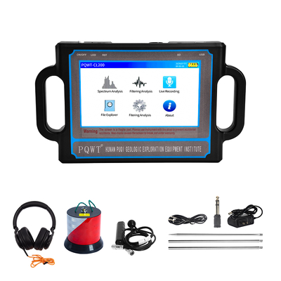 Équipement ultrasonique 2M PQWT CL200 4000mAh de détecteur sain de fuite d'eau