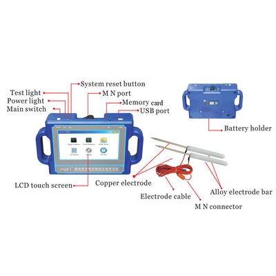 Détecteur d'eau souterraine profonde PQWT S500 500m avec écran tactile LCD
