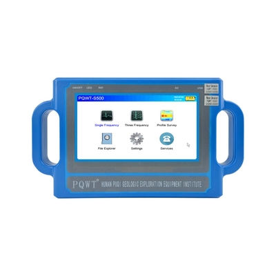 Détecteur d'eau souterraine PQWT S500 500m avec écran tactile HD 7 pouces