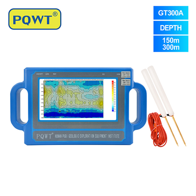 PQWT S300 Détecteur d'eau souterraine 300m Profondeur 7 pouces Écran tactile