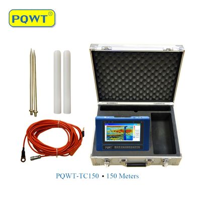 PQWT-TC150 Machine de détection d'eau de forage à mesure de la résistance 150m Détecteur d'eau Finder souterrain