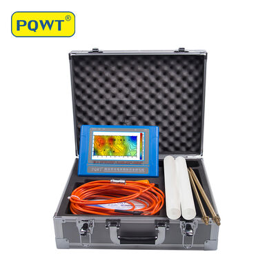 PQWT TC500 machine de détection d'eau de puits géophysique outils d'arpentage détecteur d'eau souterraine profonde 500m
