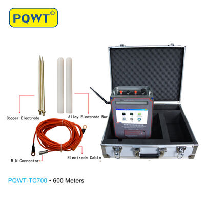 Machine professionnelle de détection d'eau PQWT TC700 Cartographie automatique de forage Détecteur d'eau souterraine profonde 600m