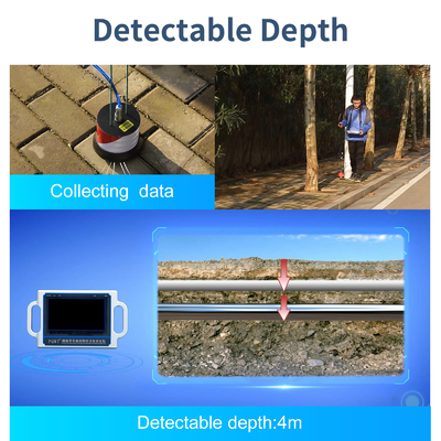 4 mètres sifflent le détecteur de fuite de mur de l'eau de spectre de tuyauterie de pression de système de détection de fuite