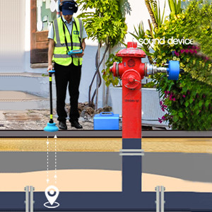 Équipement électronique intelligent acoustique de détection de fuite d'eau du détecteur 9m de fuite de gaz