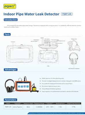 Niveaux du capteur 10 de fuite d'eau de Smart Home de détecteur de fuite d'eau de tuyauterie de PQWT L40 réglables