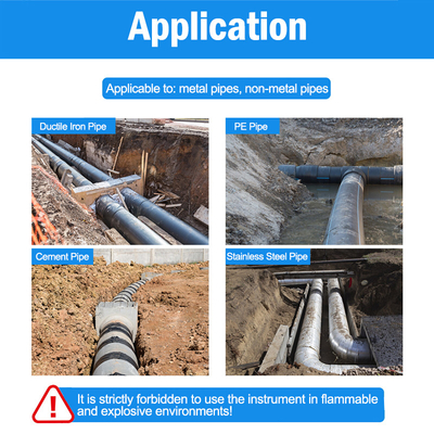 L'eau souterraine Heater Leak Detector With Sensor des repères PQWT PD300 de tuyau d'ABS en métal