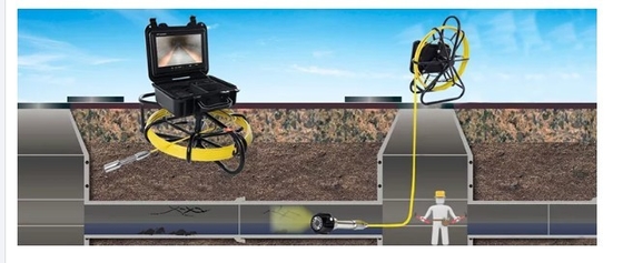 affichage du système 9Inch TFT LCD de caméra d'inspection de 20M Plumbing Sewer Pipe