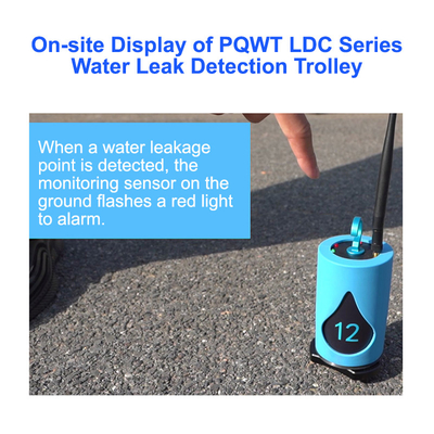 Détecteur de fuite de tuyaux d'eau sans fil à ultrasons PQWT LDC 5M 100m Longueur