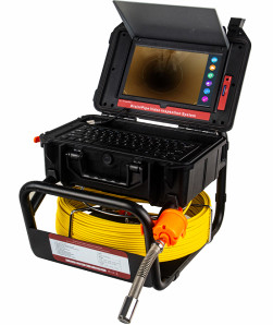 système d'inspection de mur du tuyau 10.1Inch tournant la caméra vidéo de pêche sous-marine