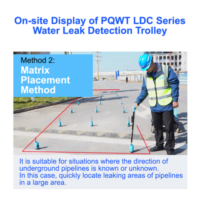Détecteurs de fuites de tuyaux d'eau d'égout à ultrasons Sous-sol PQWT LDC 10M