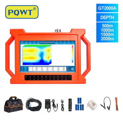 PQWT-GT2000A Forage de puits d'eau profonde souterraine 2000m Analyse automatique de carte 3D Détecteur rapide d'eau souterraine
