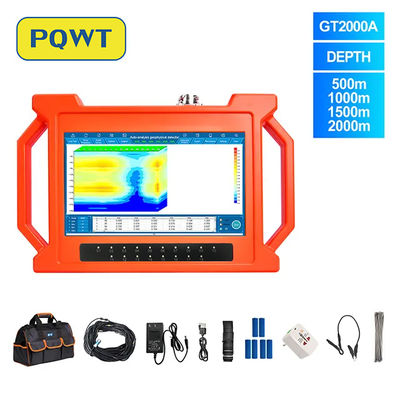 PQWT-GT2000A Forage de puits d'eau profonde souterraine 2000m Analyse automatique de carte 3D Détecteur rapide d'eau souterraine